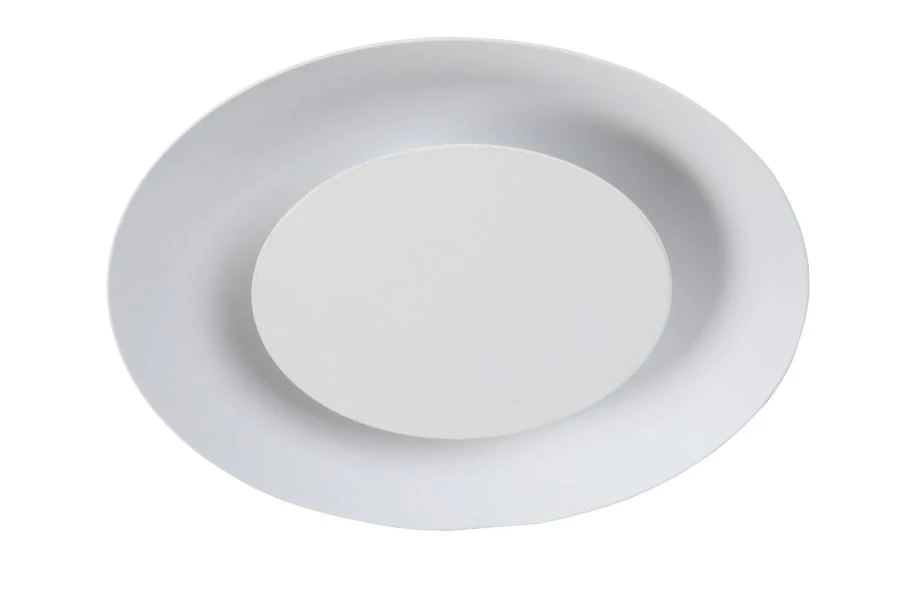 Lucide FOSKAL - Plafonnier - Ø 21,5 cm - LED - 1x6W 2700K - Blanc - éteint